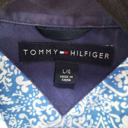 トミーヒルフィガー TOMMY HILFIGER ペイズリー ボタンダウン ロングスリーブシャツ メンズ import:L